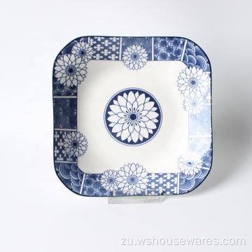 I-Porcelain Tableware sakusihlwa Plate Plate Pad Square Plate